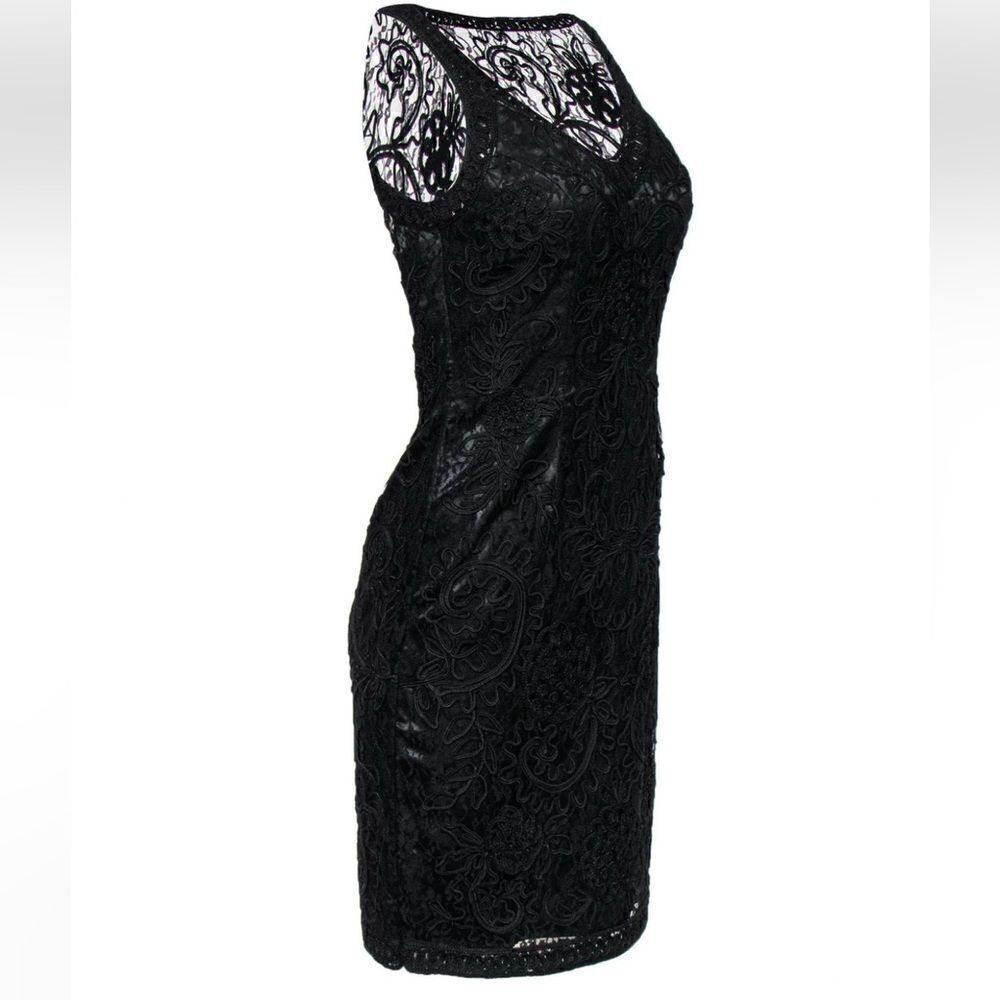 𝅺SUE Wong Soutache Embroidered Lace Cocktail Dress 4